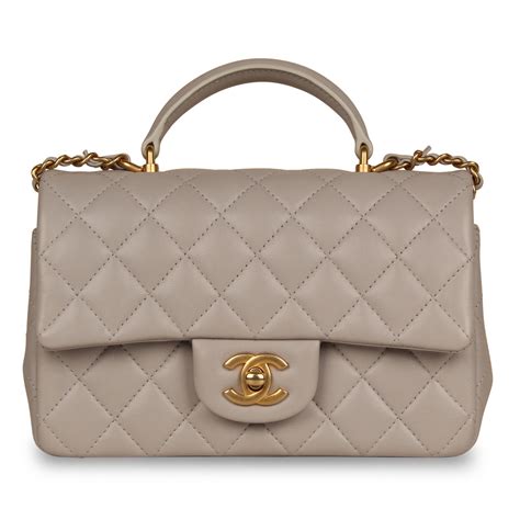 mini chanel flap bag|chanel mini flap bag with top handle.